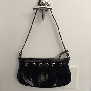 Black patent leather bag